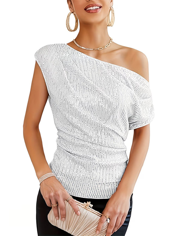 Jhasel - Elegantes Ein-Schulter Top
