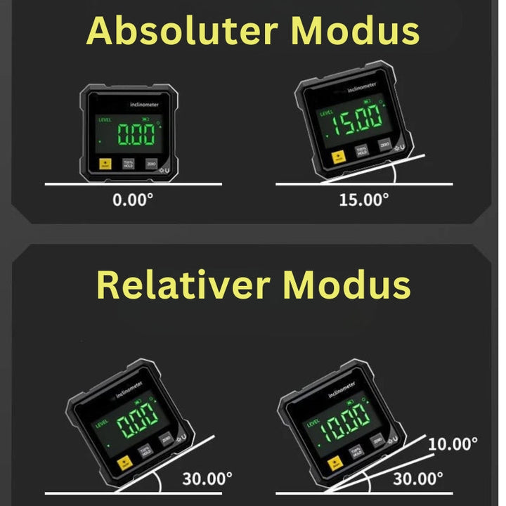 MagPro - 4-Seitiger Magnetischer Digitaler Winkelmesser Mit Laser