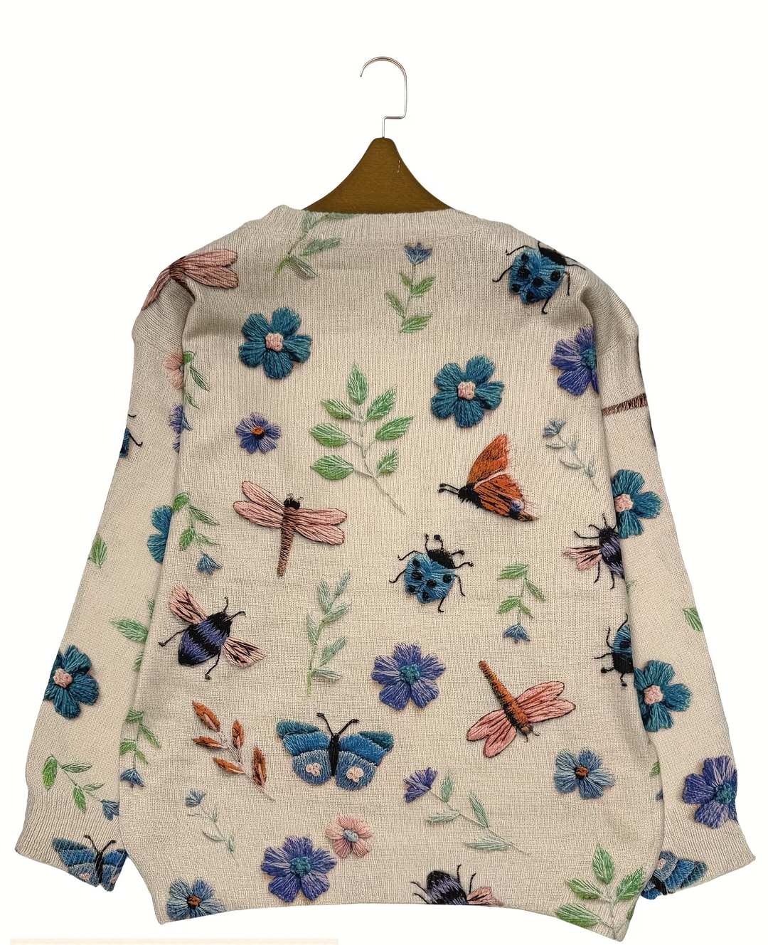 Lesa – Pullover Mit Blumen- Und Insektenmuster