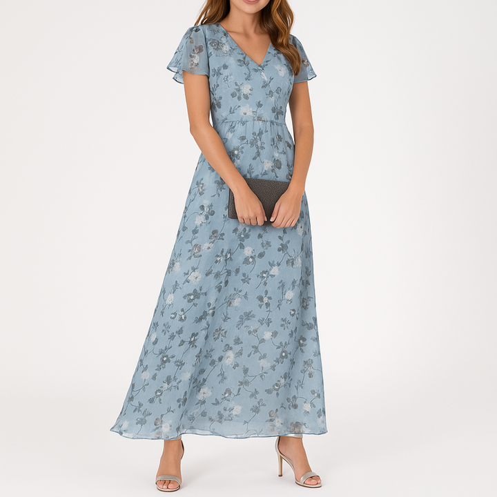 Danielle - Elegantes Bauchbedeckendes Kleid Mit V-Ausschnitt