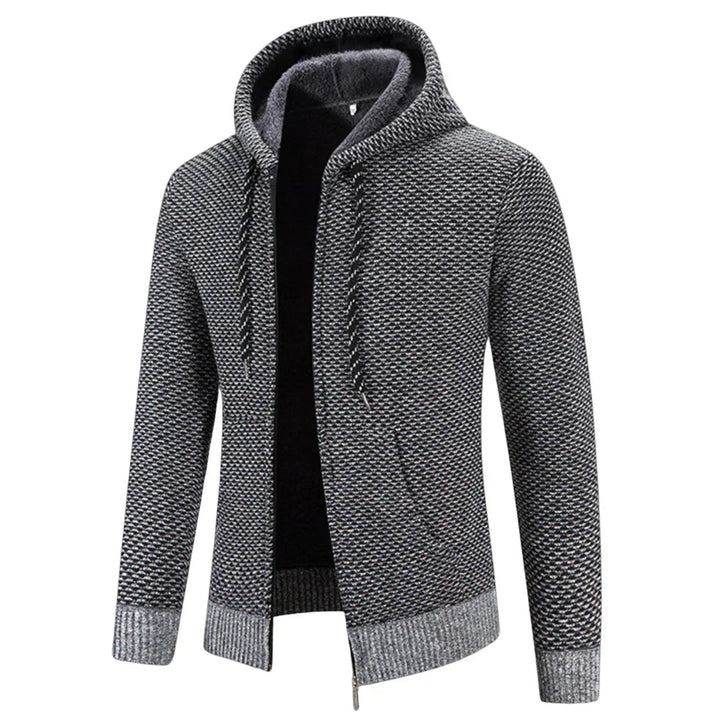 Lucien – Langärmeliger Kapuzenpullover Mit Reißverschluss