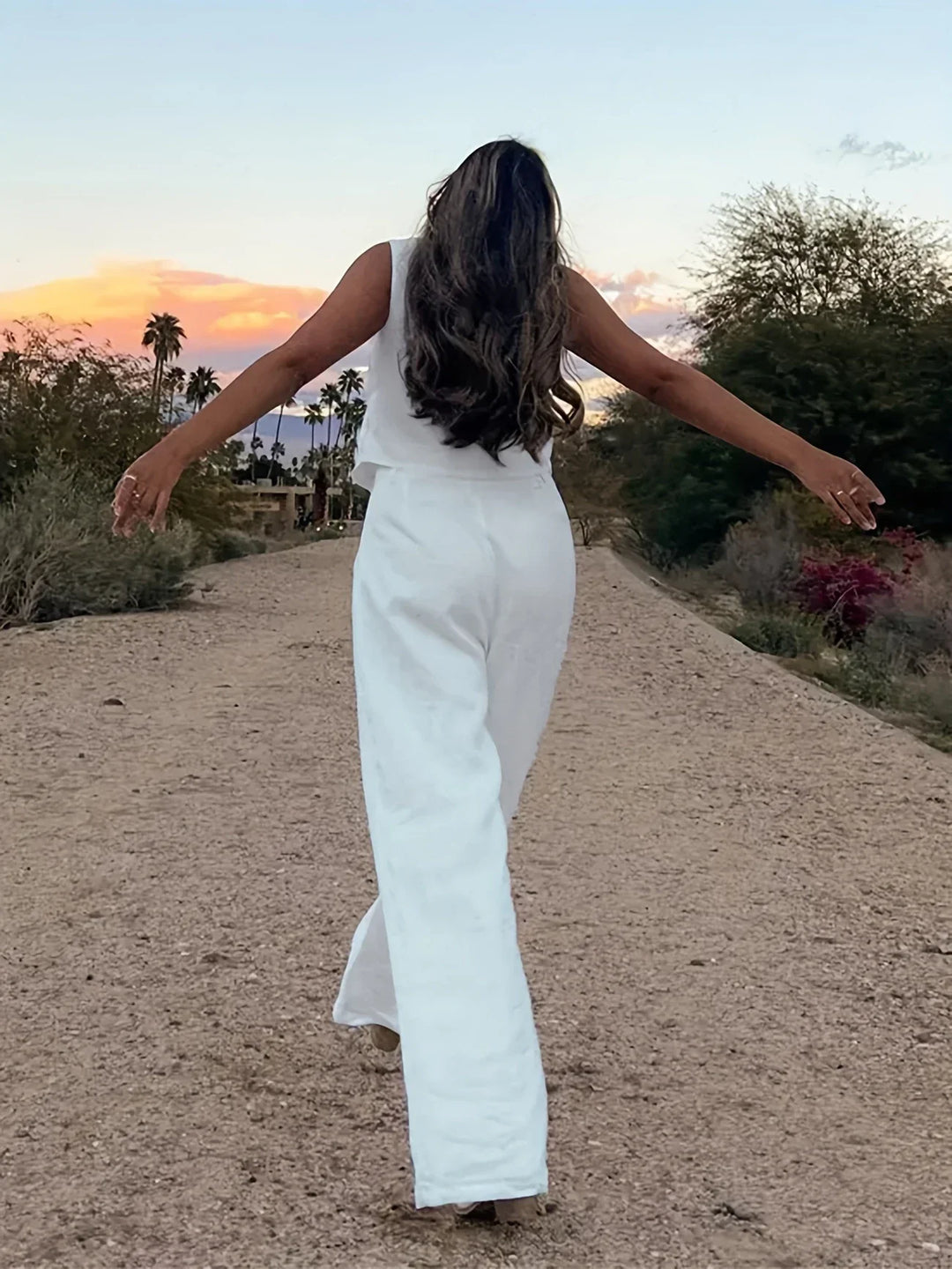 Jorja – Elegantes ärmelloses Zweiteiler Outfit-Set