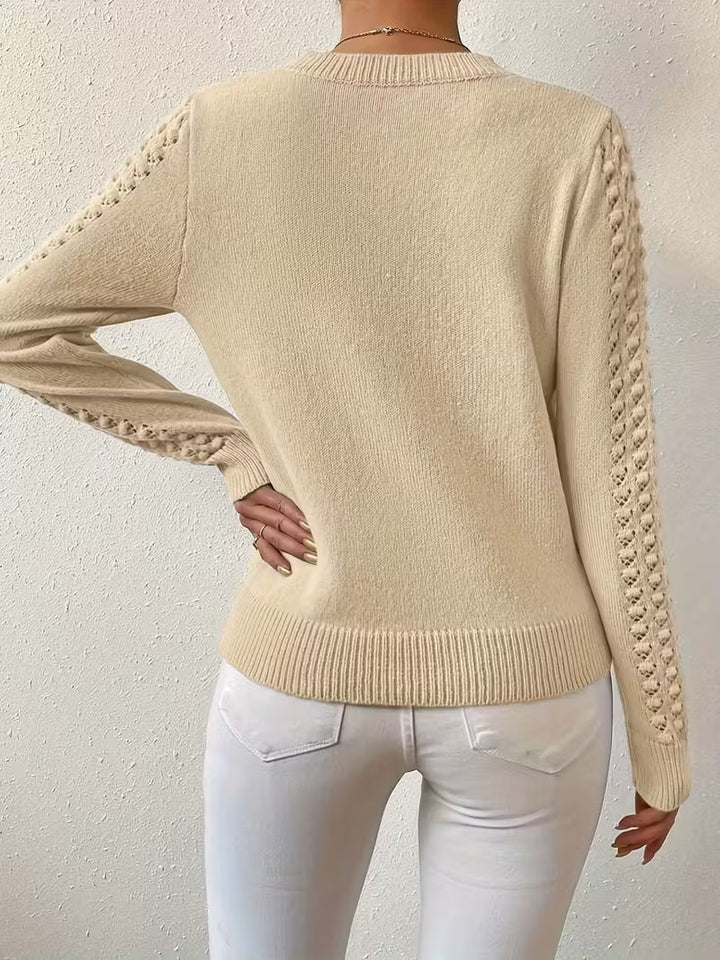 Shannen - Langärmeliger Strickpullover