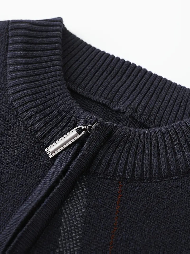 Yoann – Strick Pullover Mit Viertelreißverschluss