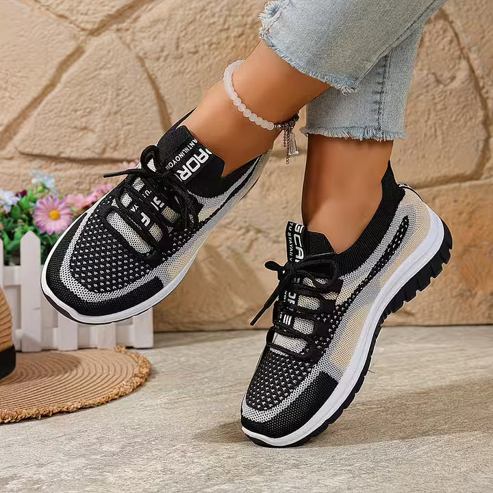 Loreta - Atmungsaktive Mesh Sneaker Mit Farbverlauf