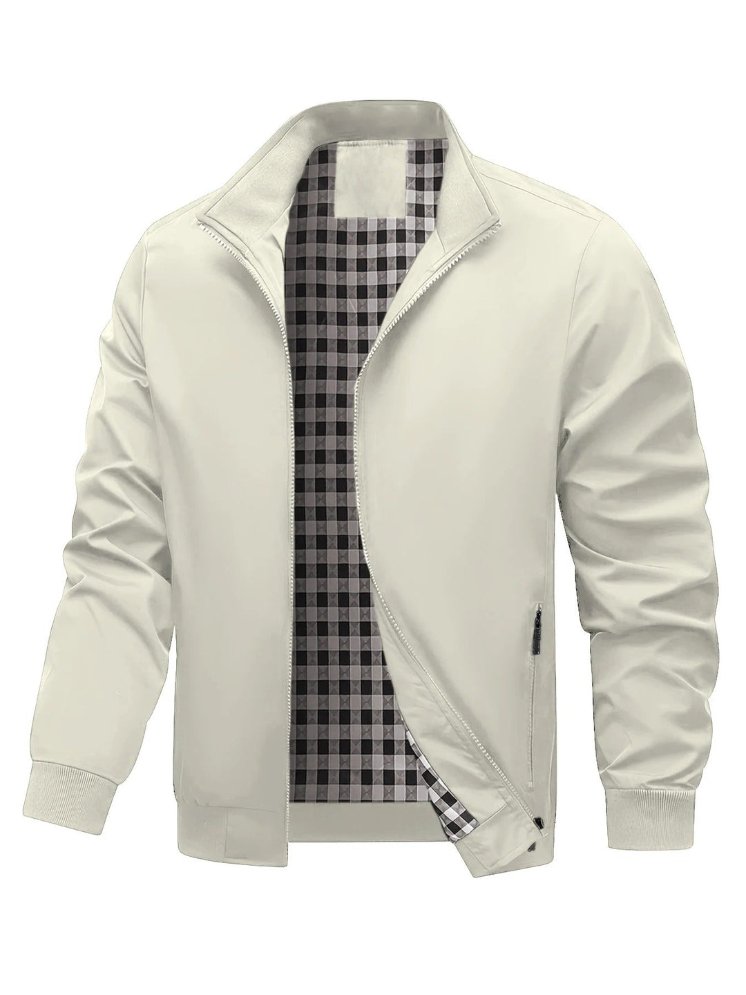 Charith - Lässige Langarm Jacke Mit Reißverschluss
