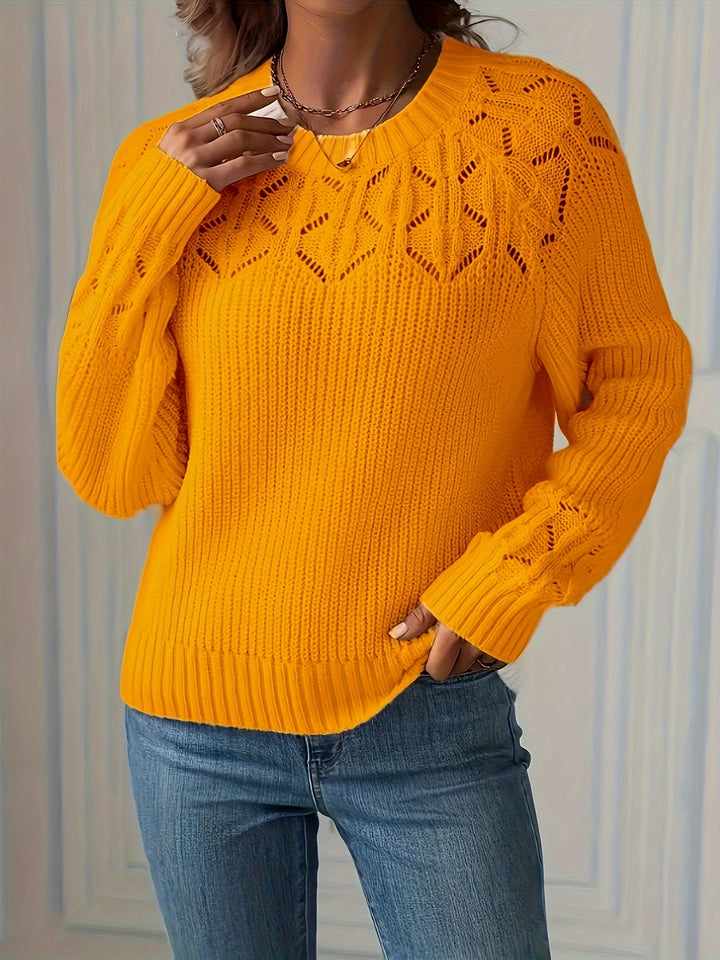 Nasia – Eleganter Langarmpullover