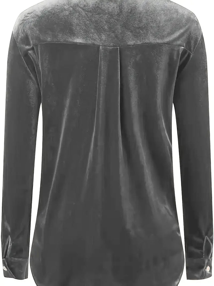 Geanie - Langarm Hemd Mit Vorderseite Taschen