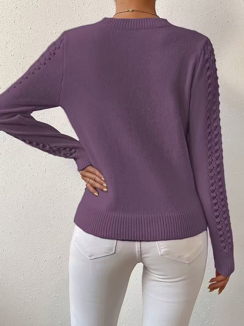 Shannen - Langärmeliger Strickpullover