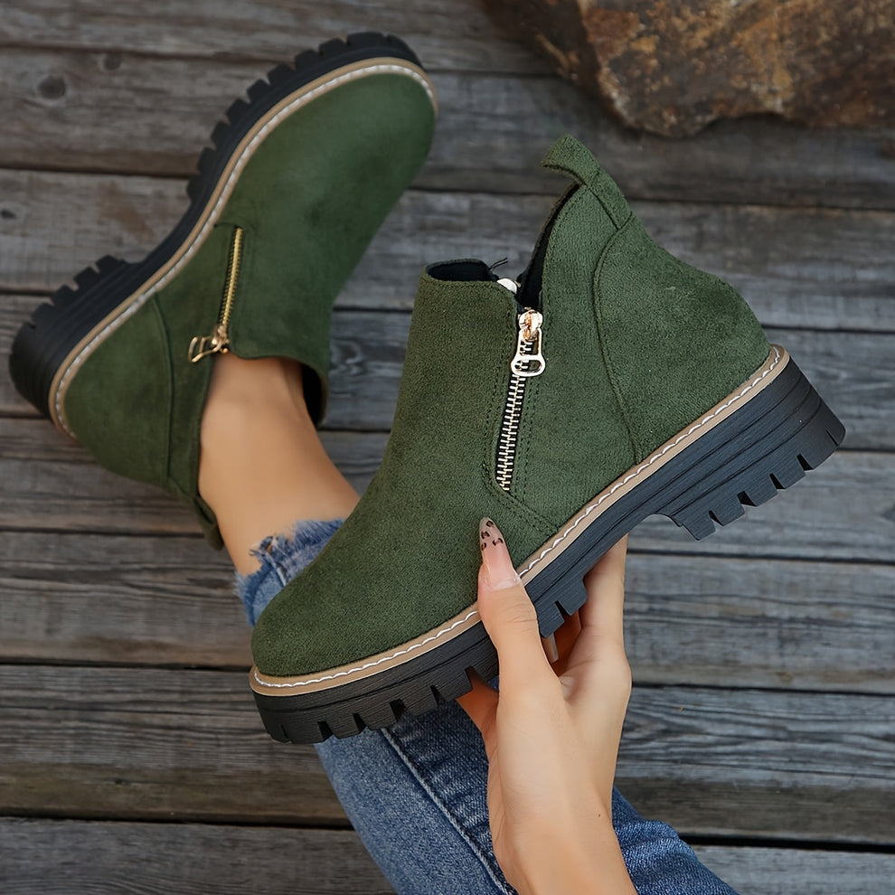 Birgitta - Stiefeletten Mit Seitlichem Reißverschluss