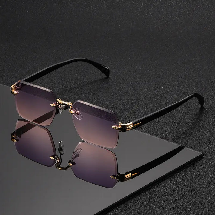 OptoSleek – Rahmenlose Quadratische Brille