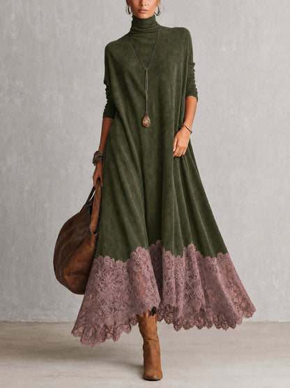 Albria – Langärmliges Maxikleid im Vintage-Stil