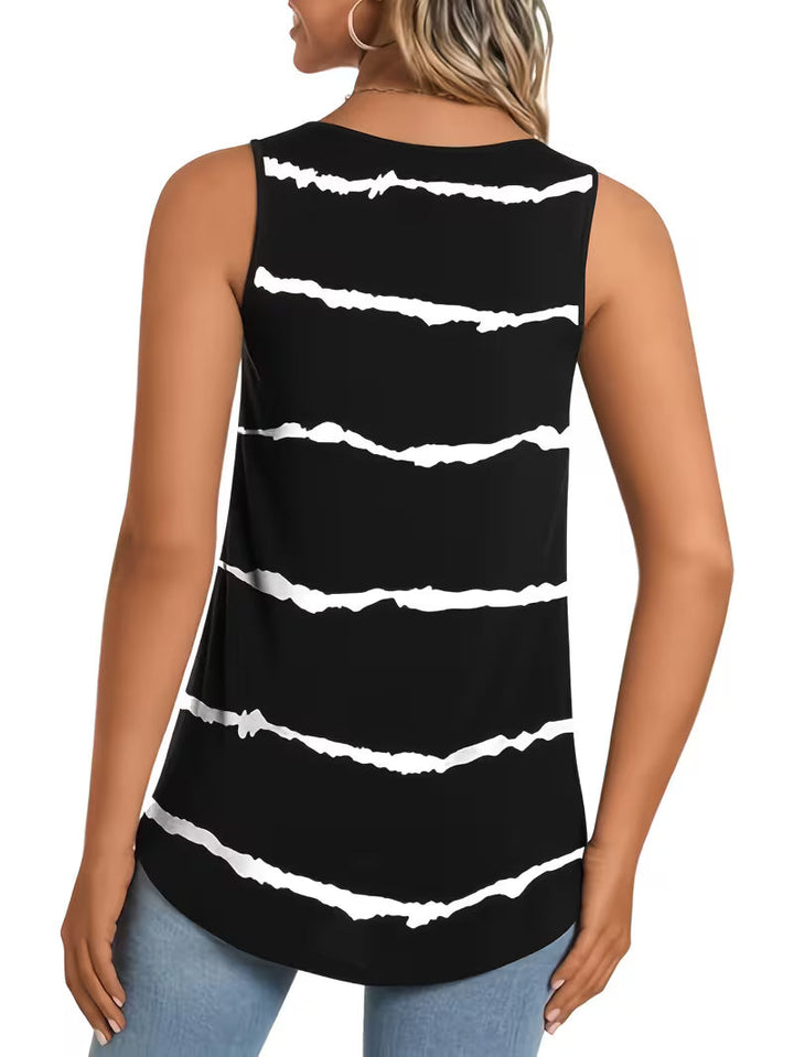Reneza – Plissiertes, ärmelloses Tanktop