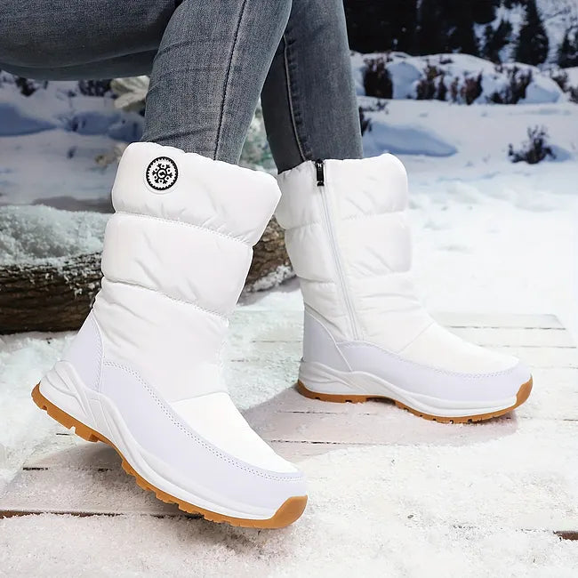 Muthoni - Hochwertiger Wadenhoher Winter Stiefel Für Den Schnee