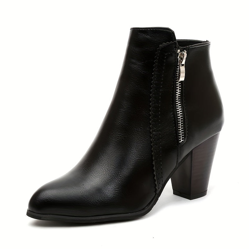 Zofie – Elegante Sandalette Mit Hohem Absatz Und Seitlichem Reißverschluss
