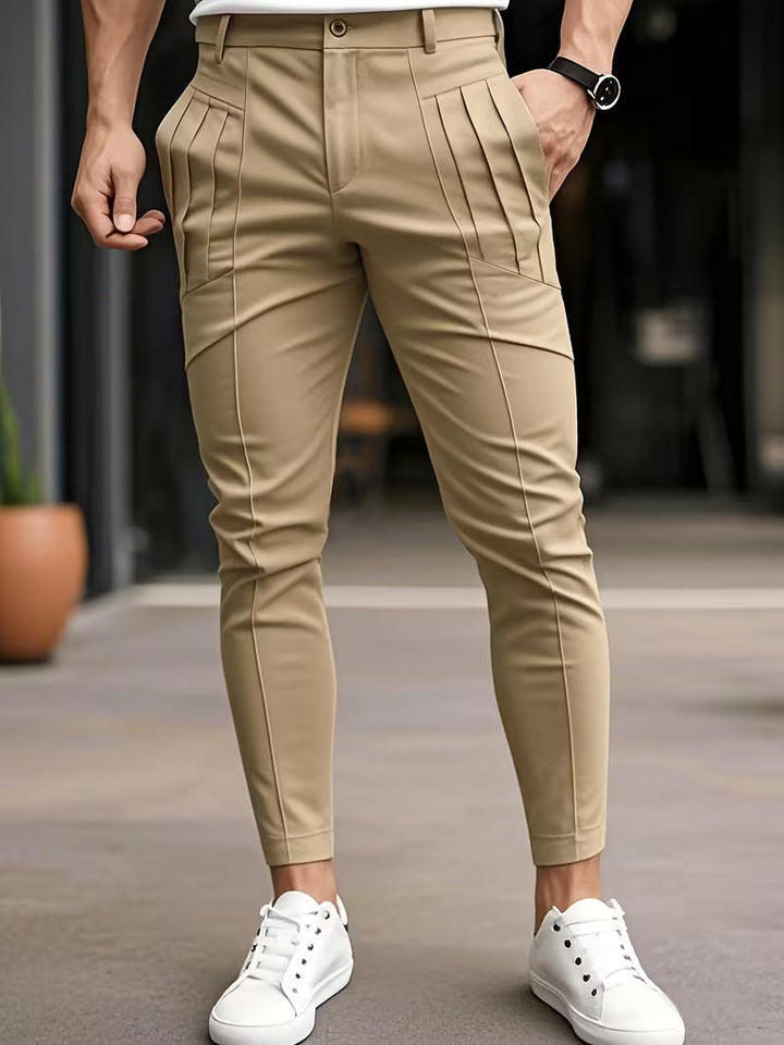 Altmann – Slim Fit Hose mit Bundfalten Und Eingrifftaschen