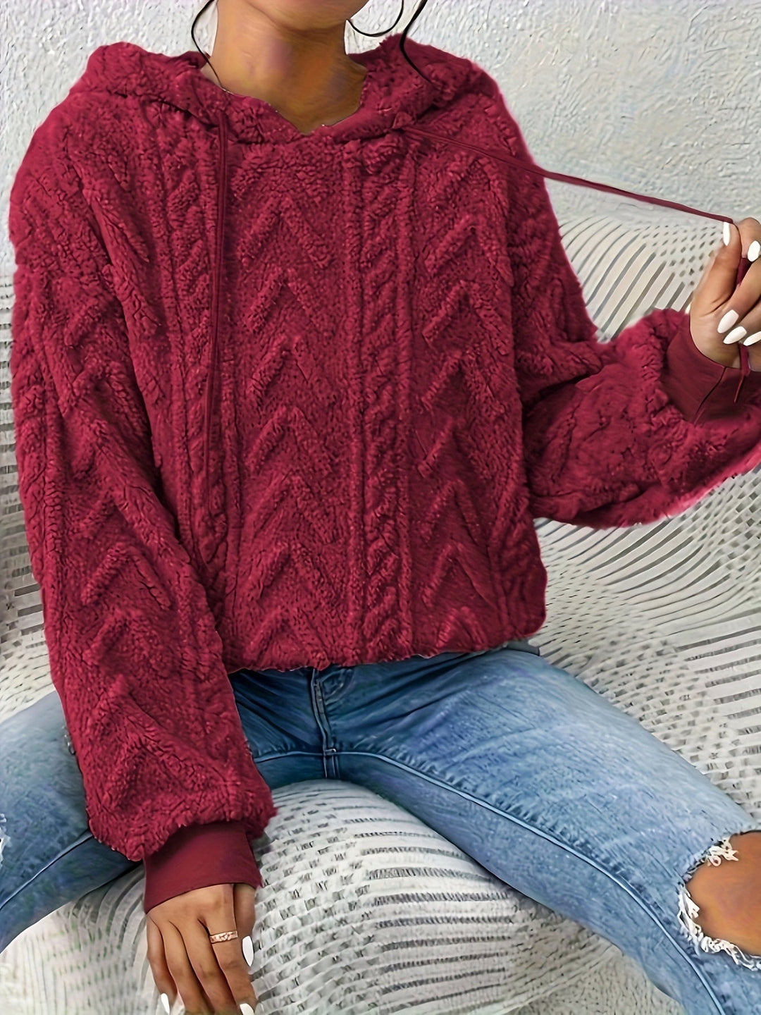 Andrine – Langärmelige Kapuzenjacke
