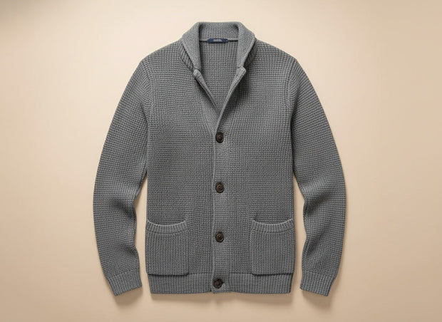 Eskel – Eleganter Langarm Strickcardigan Aus Wolle