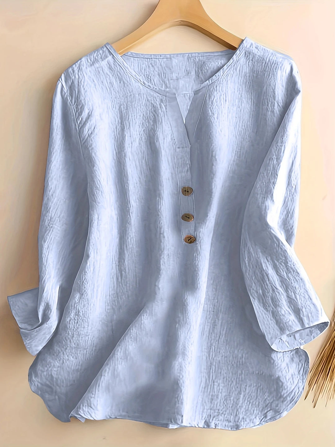 Mykaela – Lässige Bluse Aus Baumwolle Und Leinen