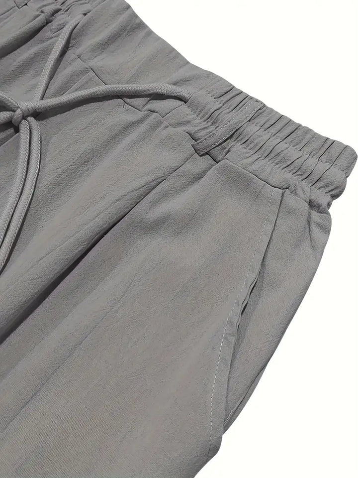 Nichols – Locker Sitzende Hose Aus Leinen Mit Kordelzug