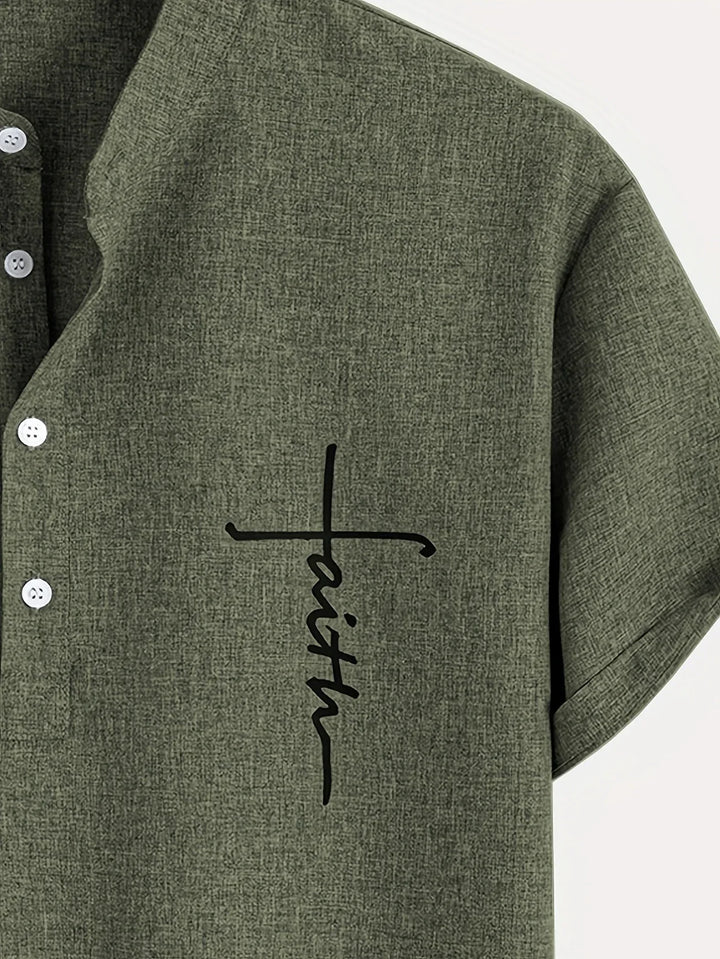 Elliott – Elegantes Kurzarm Hemd Mit Stehkragen