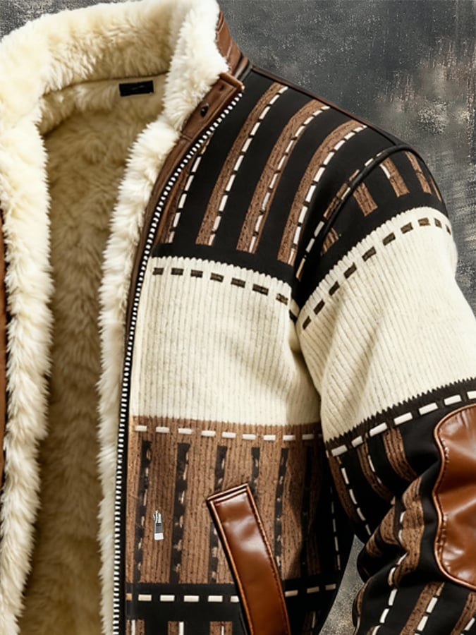 Gyasi – Fleecegefütterte Jacke mit Reißverschluss