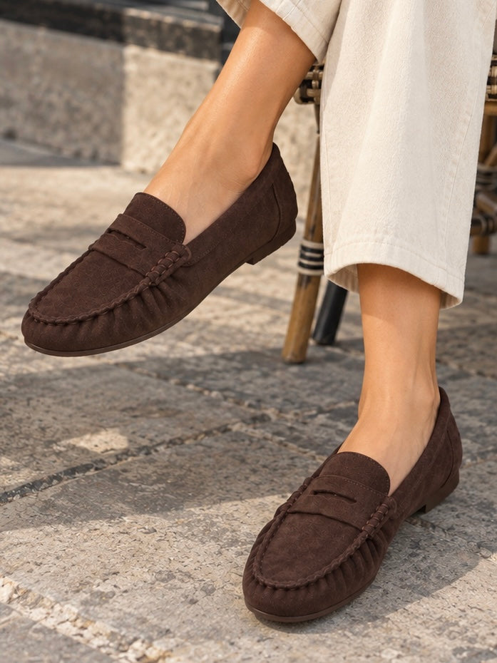 Asiye – Loafer mit Penny-Riemchen und genähter Zehenpartie