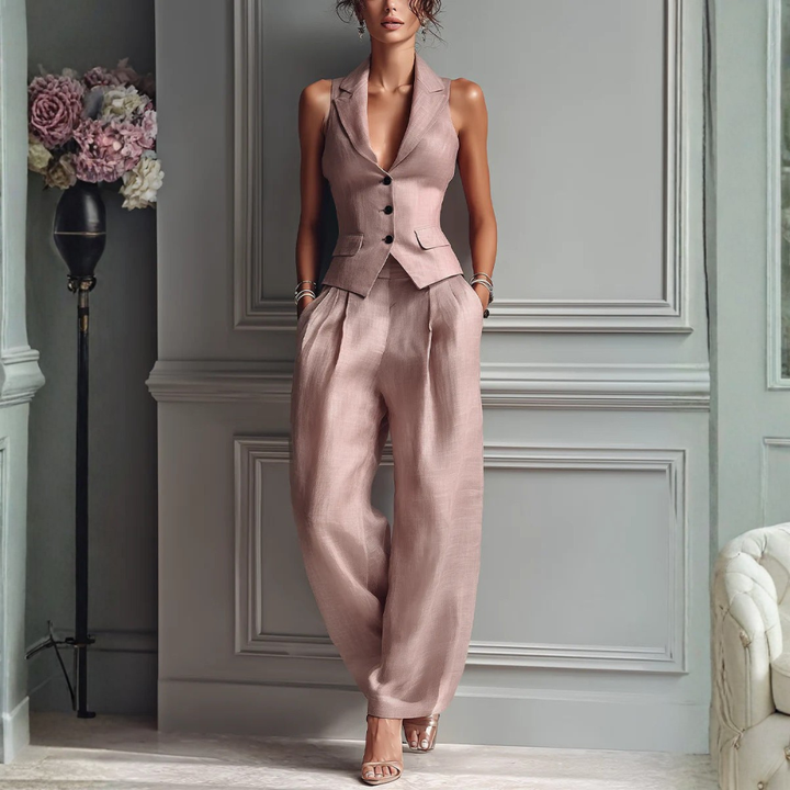 Eleeka – Set Aus ärmellosem Top Und Hose Mit Weitem Bein