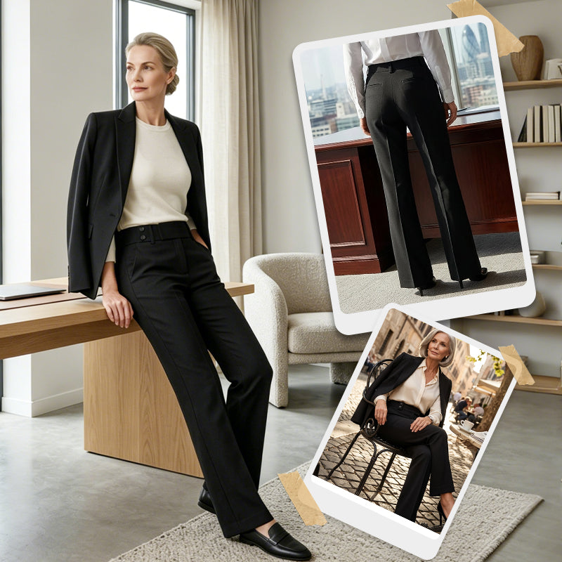 Fanny - Elegante Hose Mit Ausgestelltem Bein