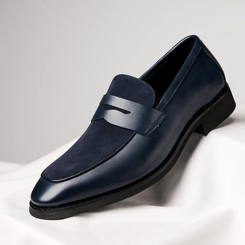 Callen – Zweifarbige Penny-Loafer Als Slipper