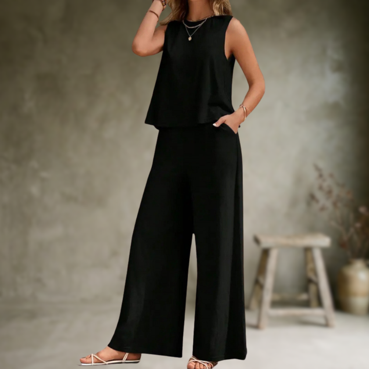Alizeh - Elegantes ärmelloses Zweiteiliges Set