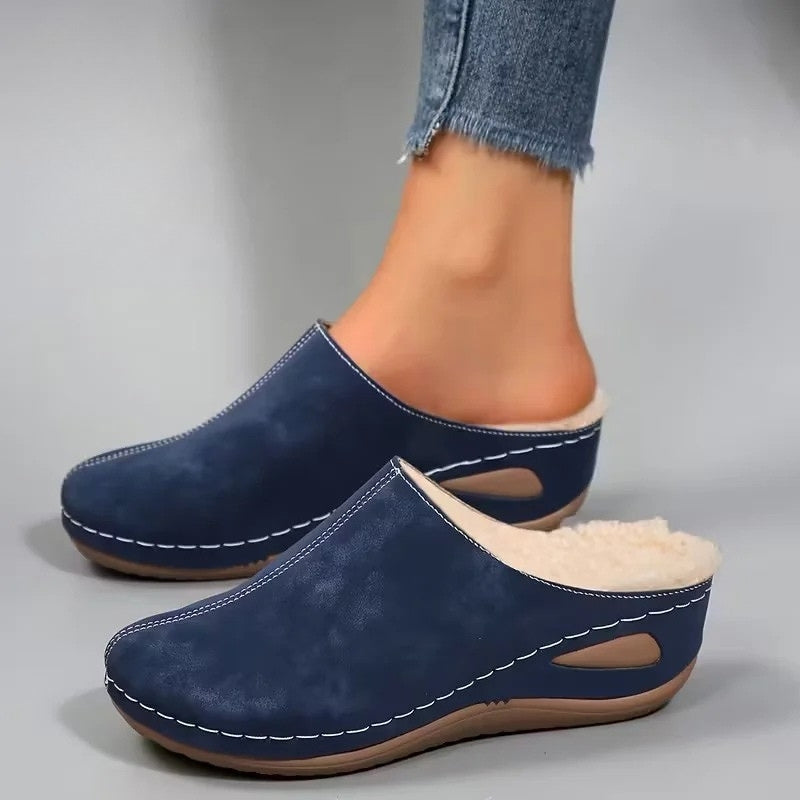 Lirona - Bequeme Slipper Mit Fleece Futter
