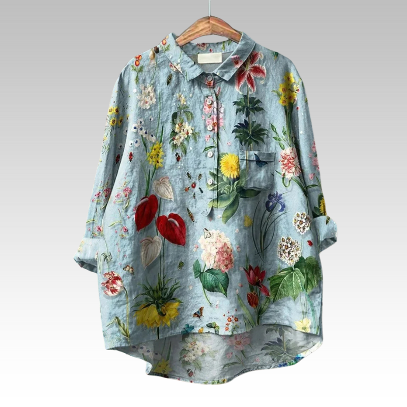 Ilse - Klassische Blusen mit Blumenmuster