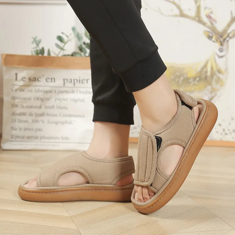 Karena – Verstellbare Rutschfeste Sandalen Mit Klettverschluss