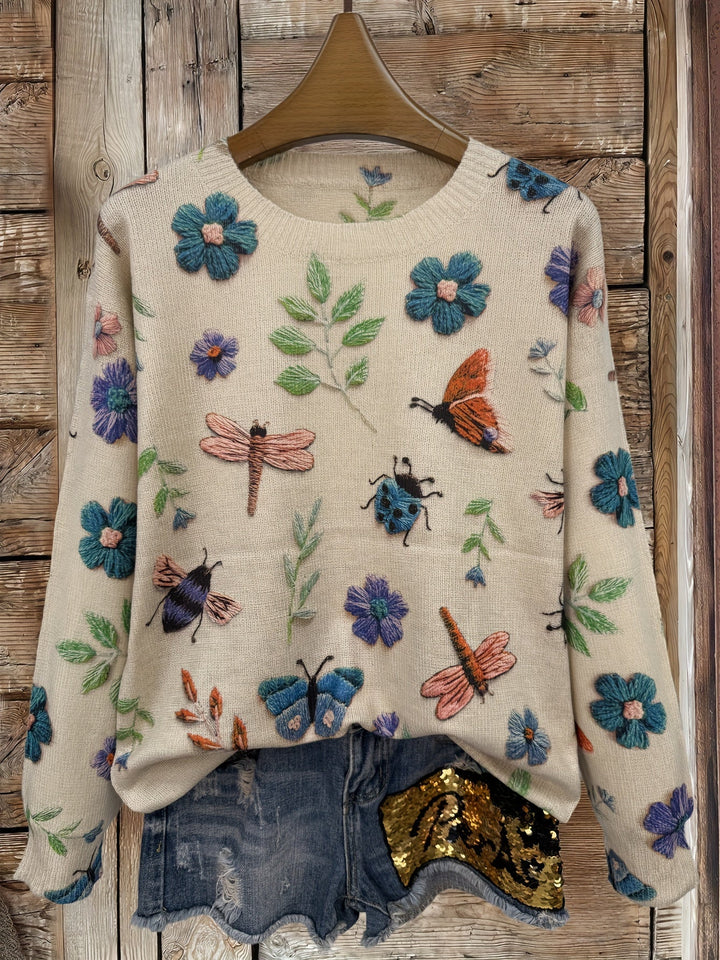 Dorenda – Lässiger Langarm Strickpullover