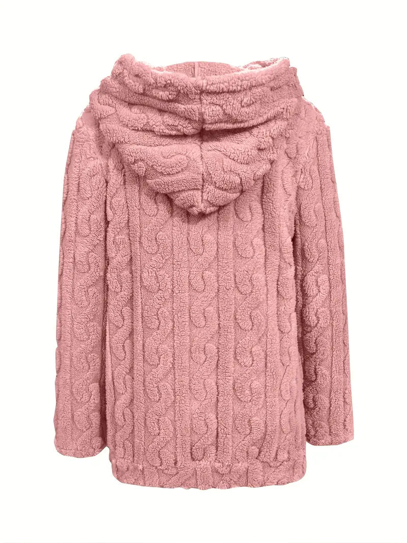 Ganka - Langarm Kapuzenpullover Mit Reißverschluss