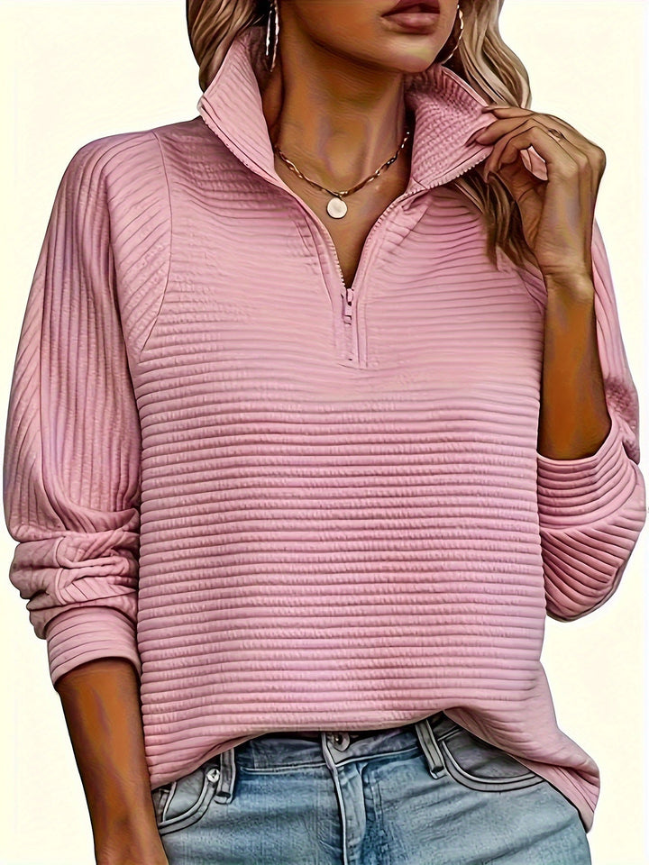 Marthe – Strickpullover Mit Reißverschluss