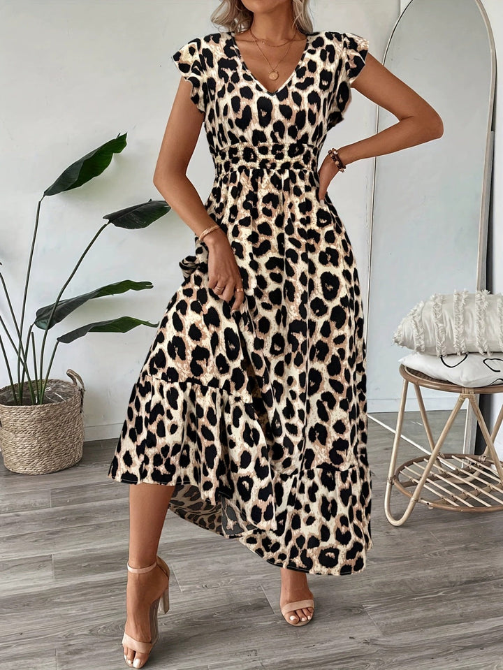 Ranika – Ärmelloses Maxi Kleid Mit V-Ausschnitt