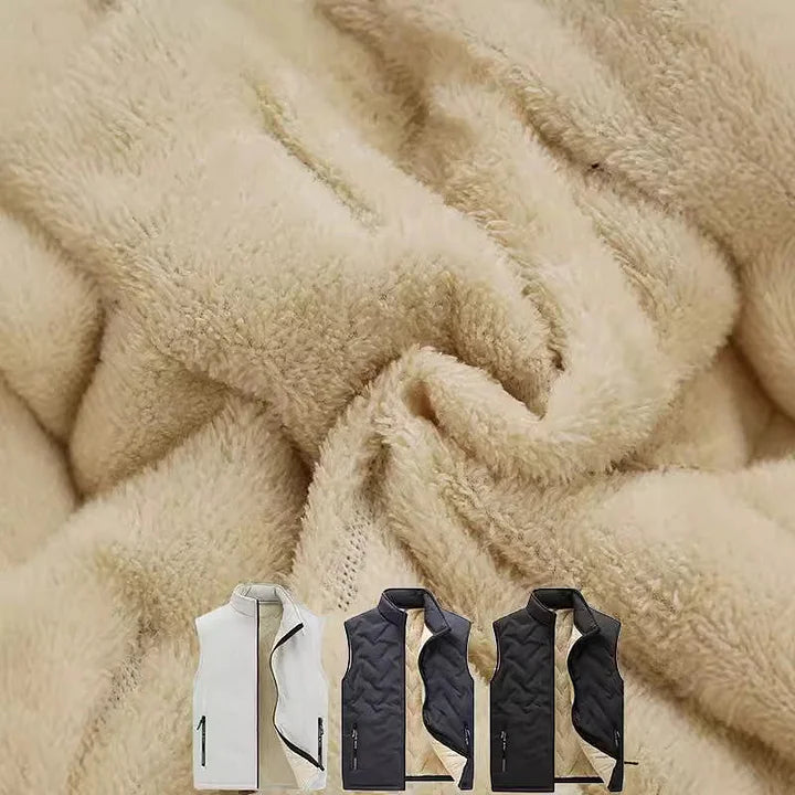 Stevie – Gesteppte, ärmellose Woll Weste