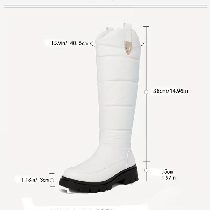 Menna – Winter-Kniehohe Stiefel Mit Rutschfester Sohle