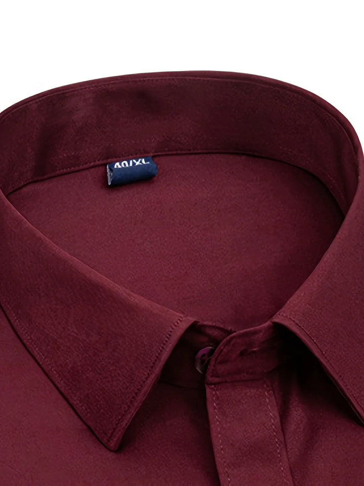 Ezra – Elegantes Schmal Geschnittenes Hemd Mit Knöpfen