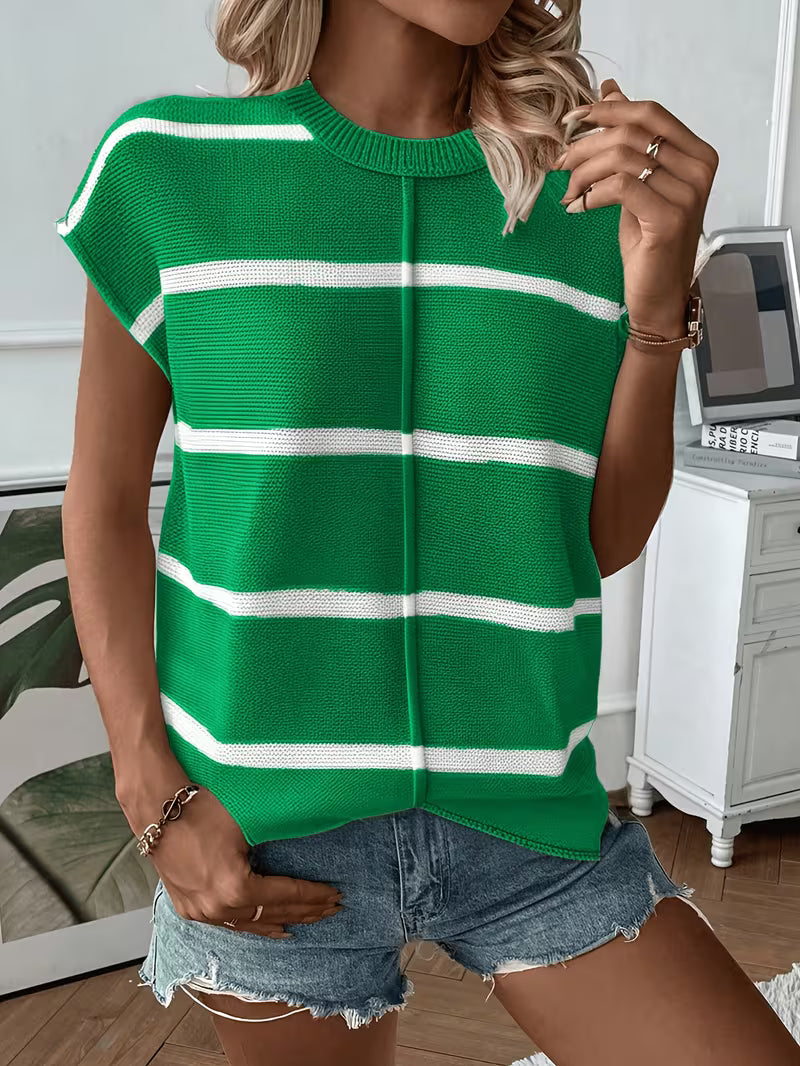 Agatha - Lässiger Locker Sitzender Ärmelloser Sommer Pullover