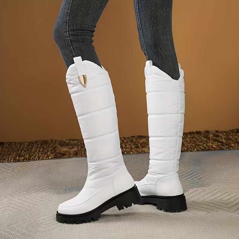 Menna – Winter-Kniehohe Stiefel Mit Rutschfester Sohle
