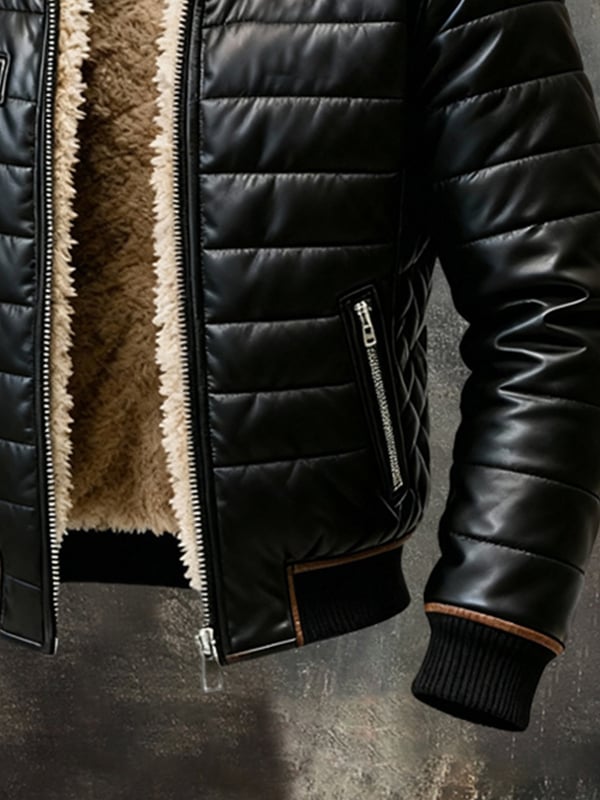 Griezmann – Vintage Outdoor Jacke Mit Weichem Leder