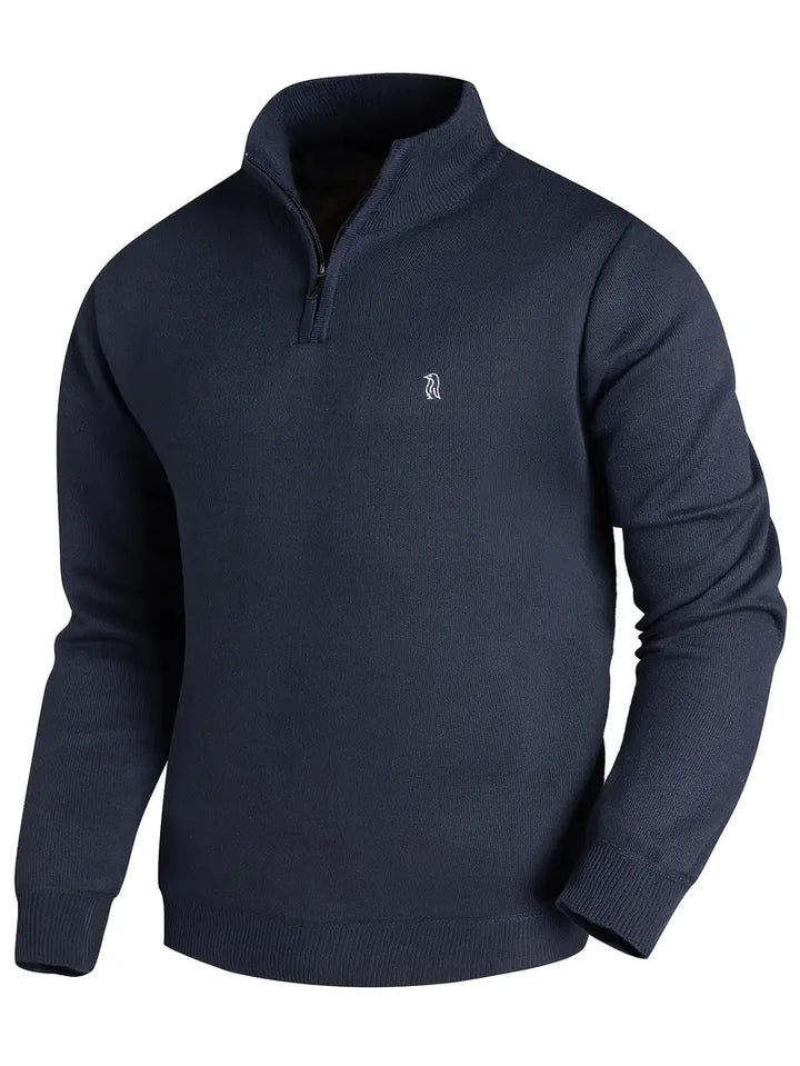 Aryan – Lässiger Strickpullover Mit Reißverschluss