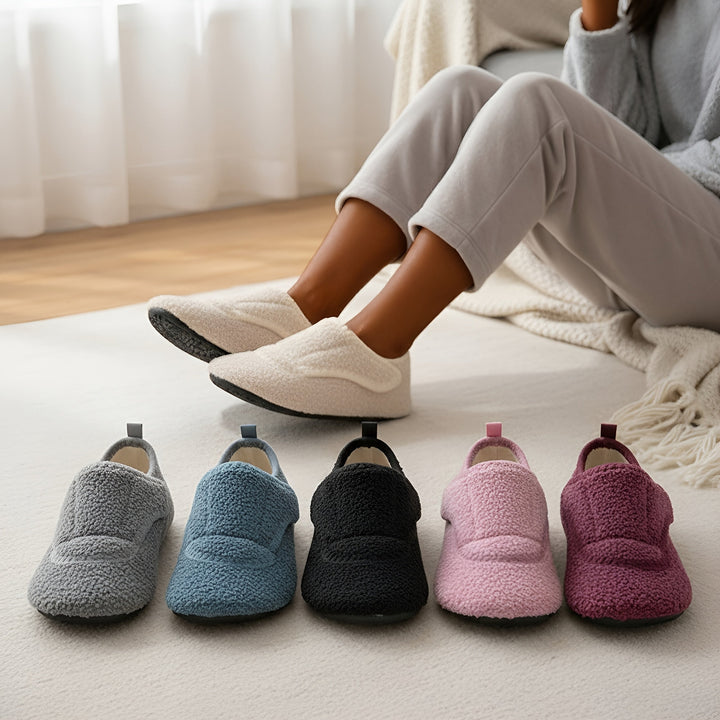 Shehara - Leichter Breiter Slipper Mit Gummisohle