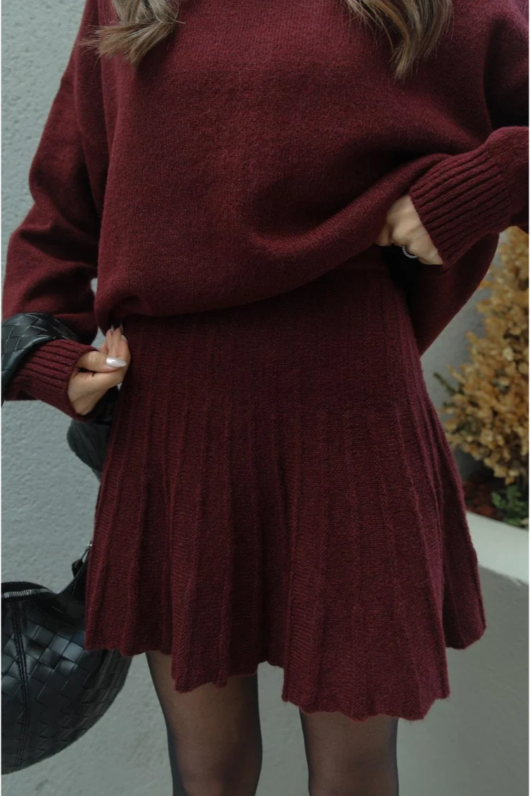 Raphaella - Strick Pullover Und Rock Im Set