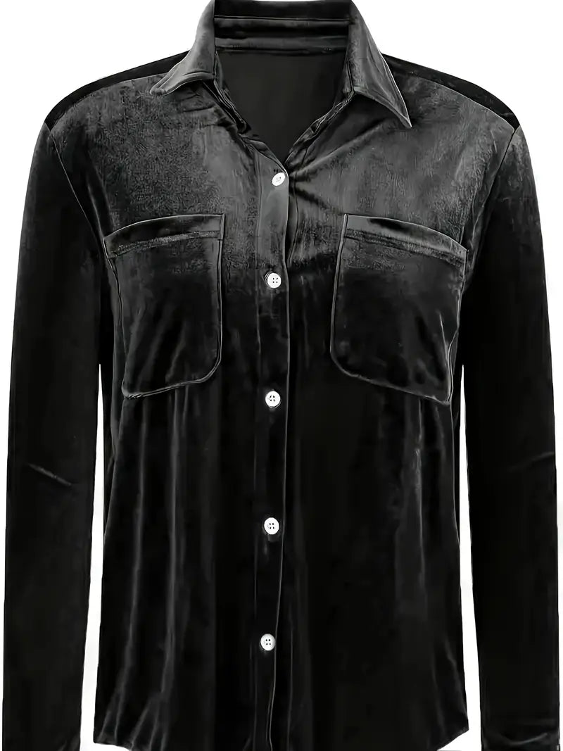 Geanie - Langarm Hemd Mit Vorderseite Taschen