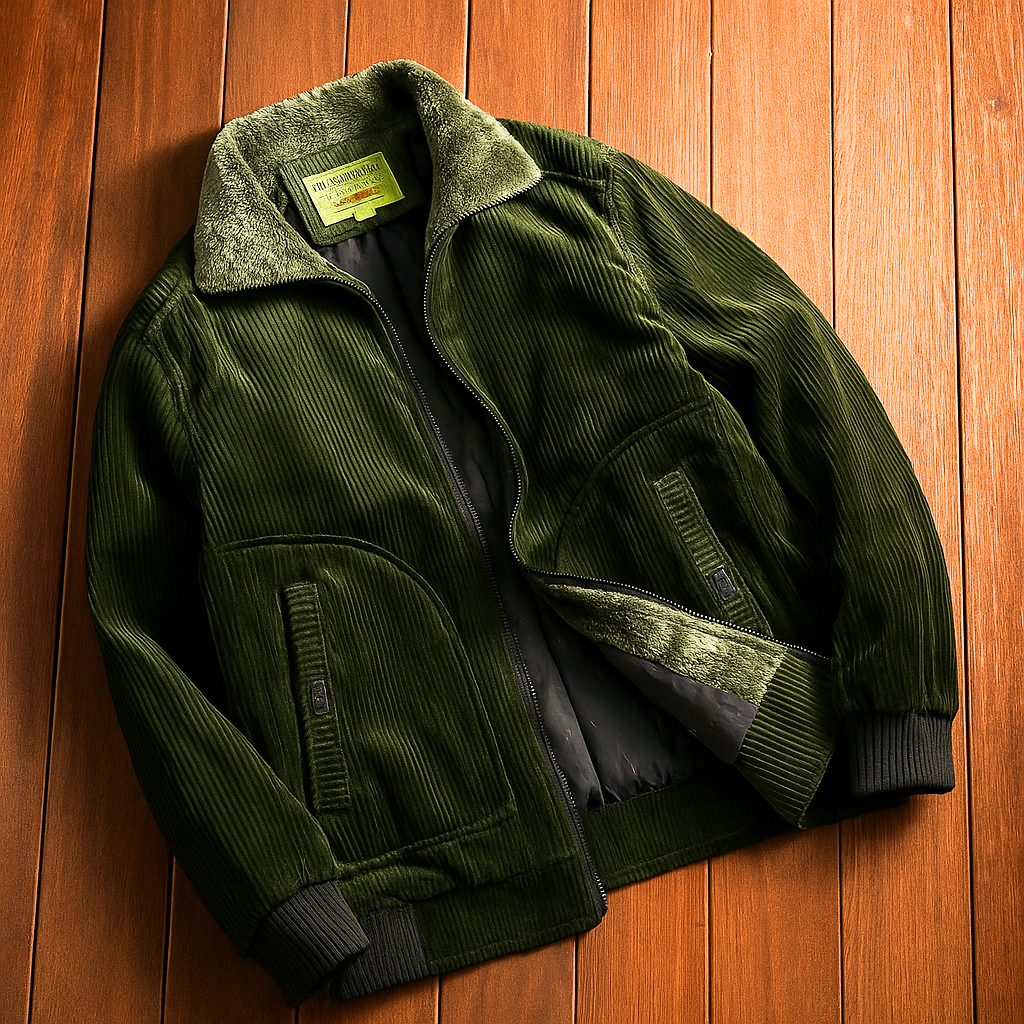 Broja – Lässige Cordjacke Mit Reißverschluss