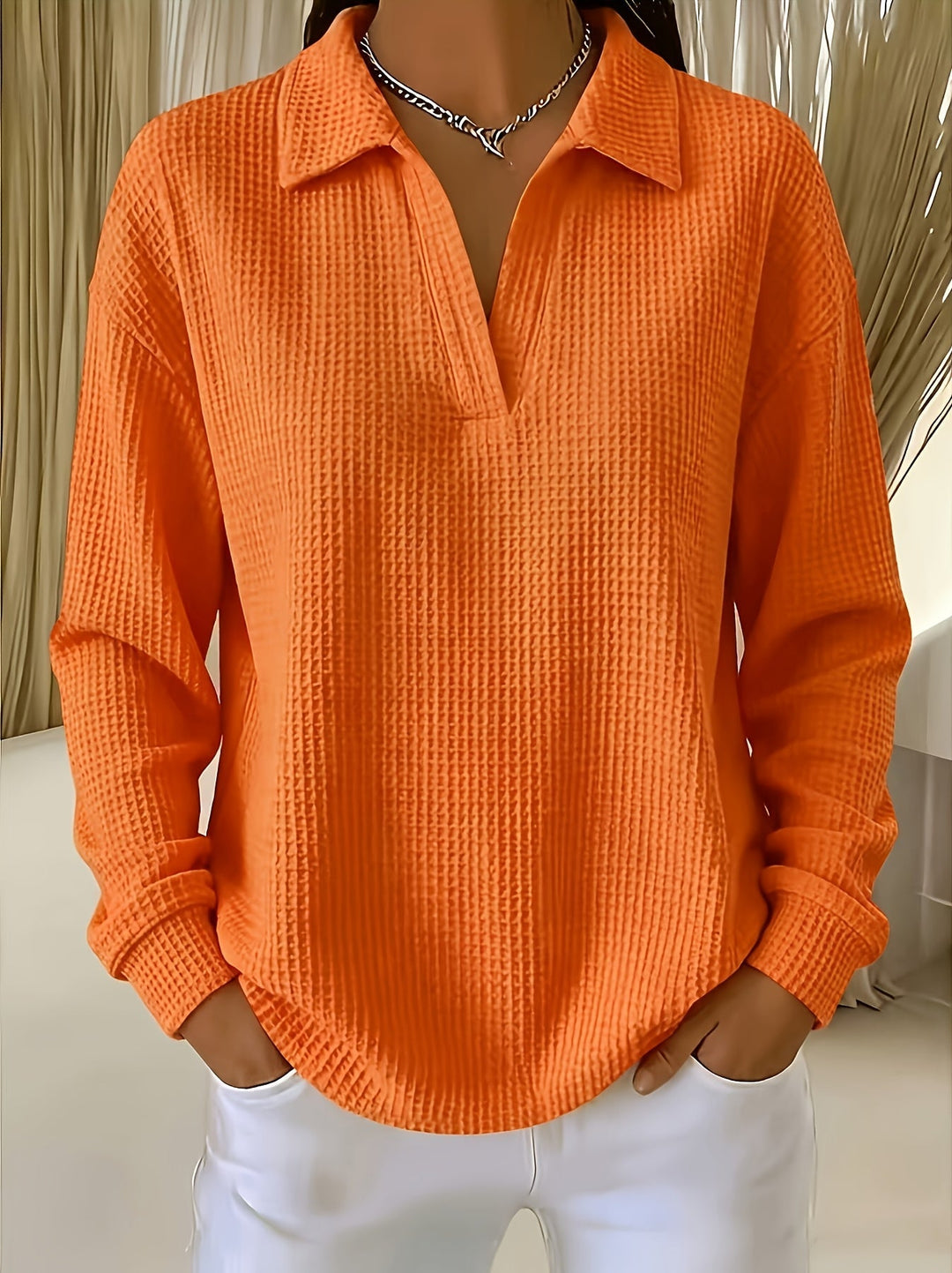 Daphnie - Elegantes Hemd Mit Polokragen